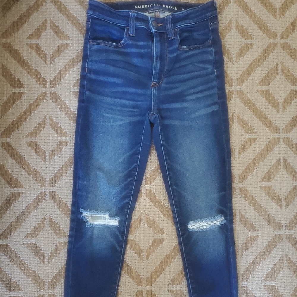 American Eagle Ankle Crop Stretchy Jeans